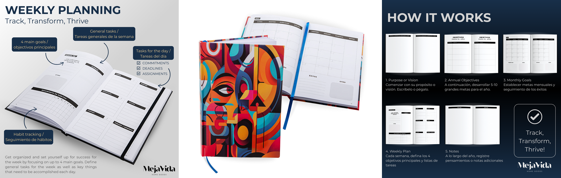 MejaVida Spanish Language Planner
